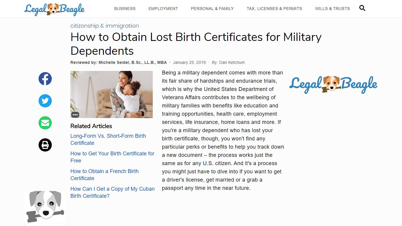 How to Obtain Lost Birth Certificates for Military Dependents